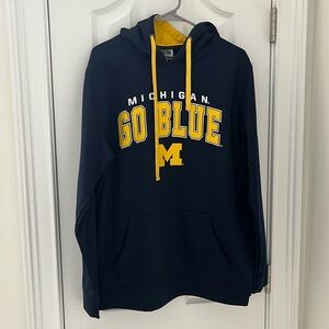 Men’s Large Blue Michigan Hoodie. Hardly ever worn, still looks brand new